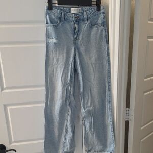 Abercrombie Kids Light Wash Straight Leg Jeans